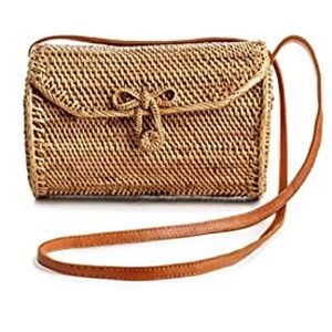 NWT-Wicker Woven Purse